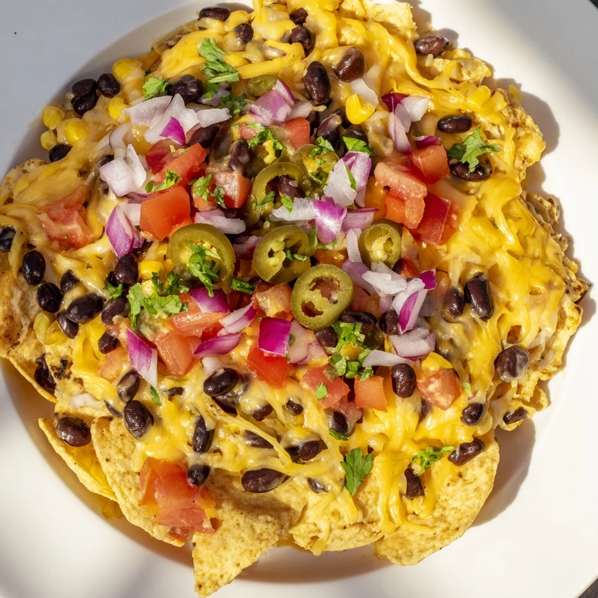 Sheet Pan Nachos Cheese Toppings