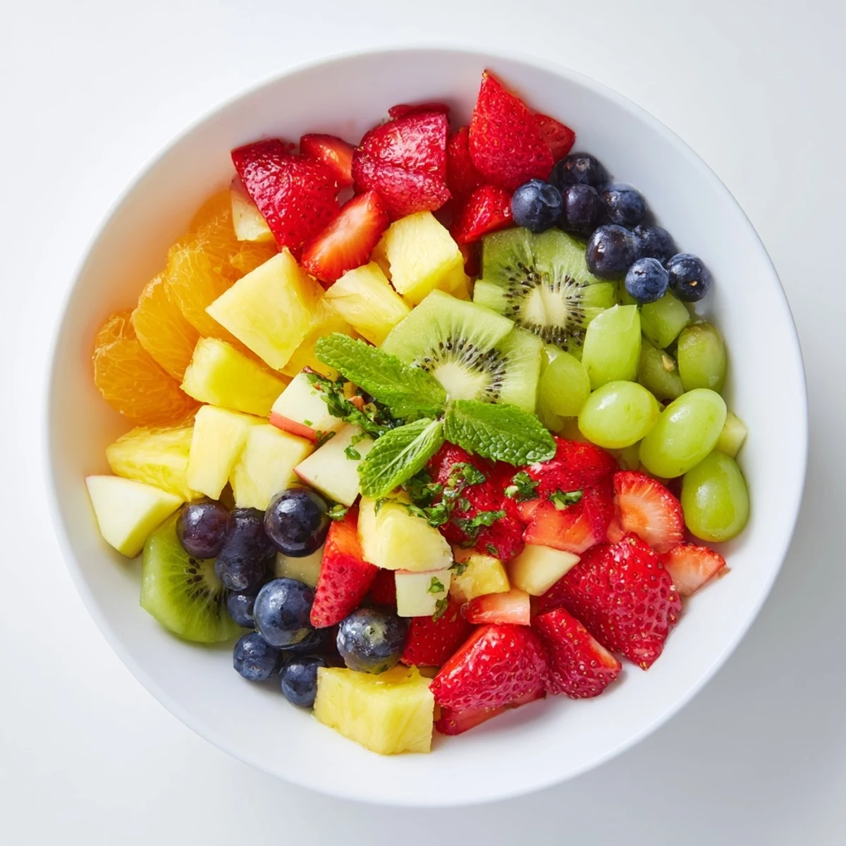 Plump berries and juicy pineapple star in this refreshing honey-lime fruit salad recipe.