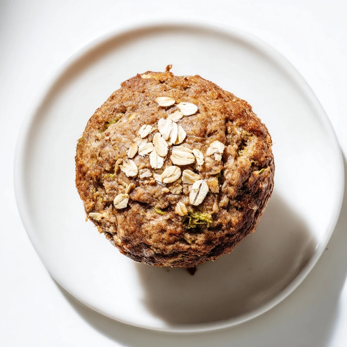 Golden-brown freezer-friendly breakfast muffins with visible oats on top, a delicious homemade treat.