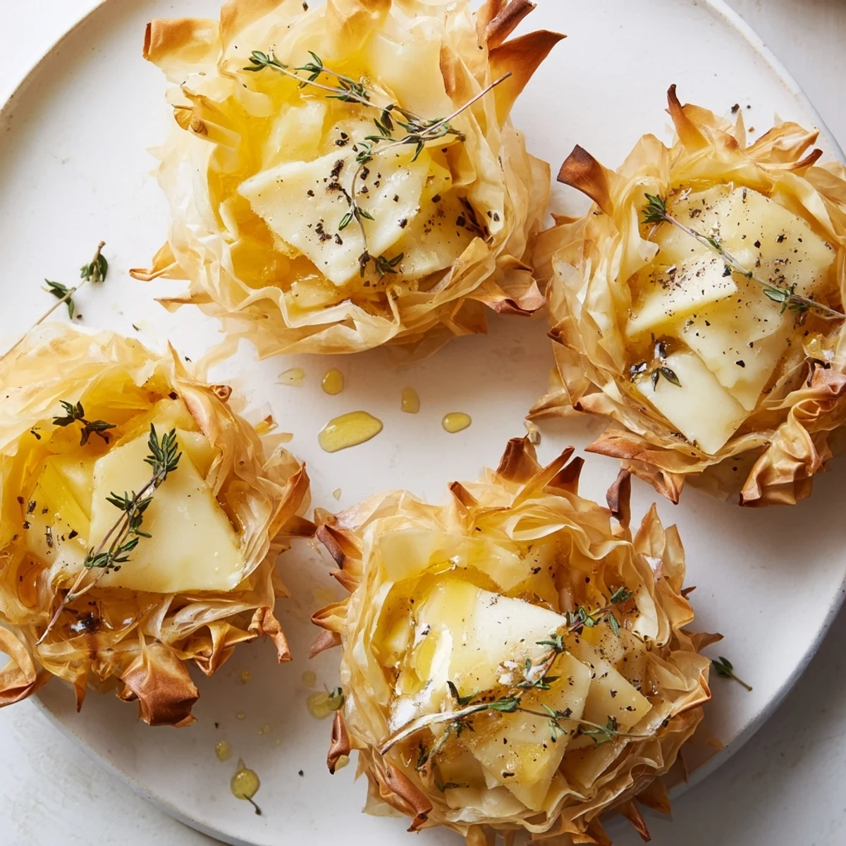 Golden, crispy The Rustic Barnyard appetizer with rustic cheeses, a perfect entertaining treat.