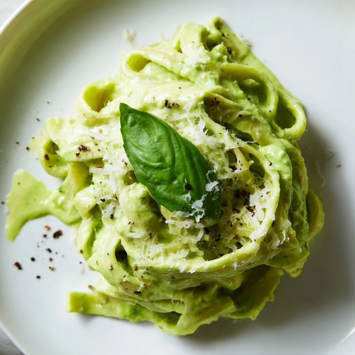 Serving bowl of Creamy Green Pea Alfredo, a vegetarian Italian-inspired dish with rich, velvety sauce and tender peas perfect for family meals.