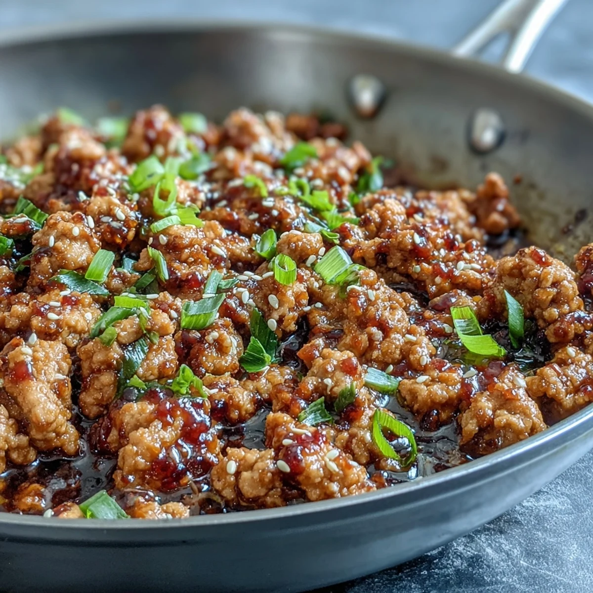 A quick skillet of Korean-Style Ground Turkey with vibrant aromatics and fresh chives, served alongside crisp steamed broccoli for an easy weeknight bowl.