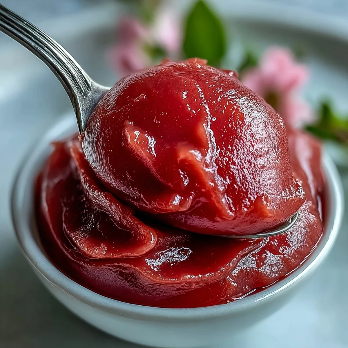 Smooth homemade guava paste layered into a pastry, showing its vibrant color and jammy texture.