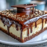 Gold Drip Graduation Sheet Cake