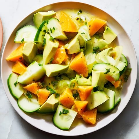 A light and flavorful Cucumber and Tinned Fish Date Night Salad, featuring sardines, lemon, and fresh dill.