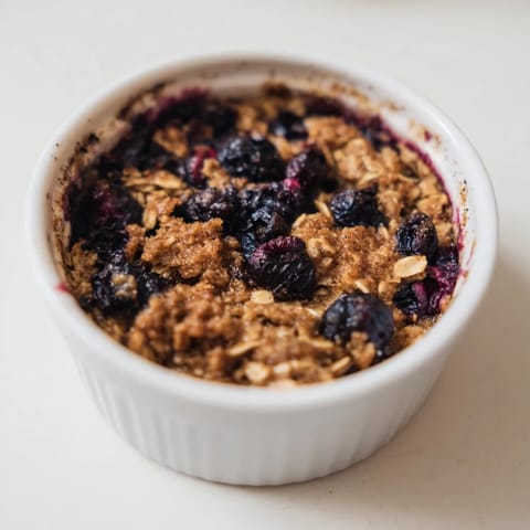 Blueberry baked oats warm