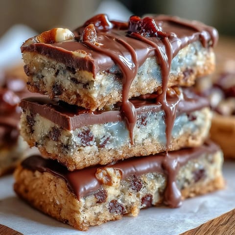 Vibrant graduation cookie bars topped with colorful candies and a glossy white chocolate drizzle.