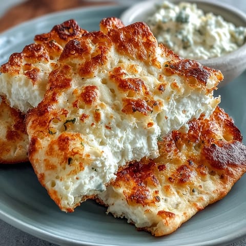 Golden baked Viral Cottage Cheese Flatbread, ready for delicious keto-friendly wraps.