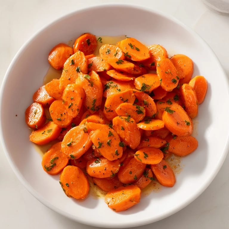 These Golden Honey-Glazed Carrots showcase tender, glazed carrots—a flavorful side dish for an easy meal.