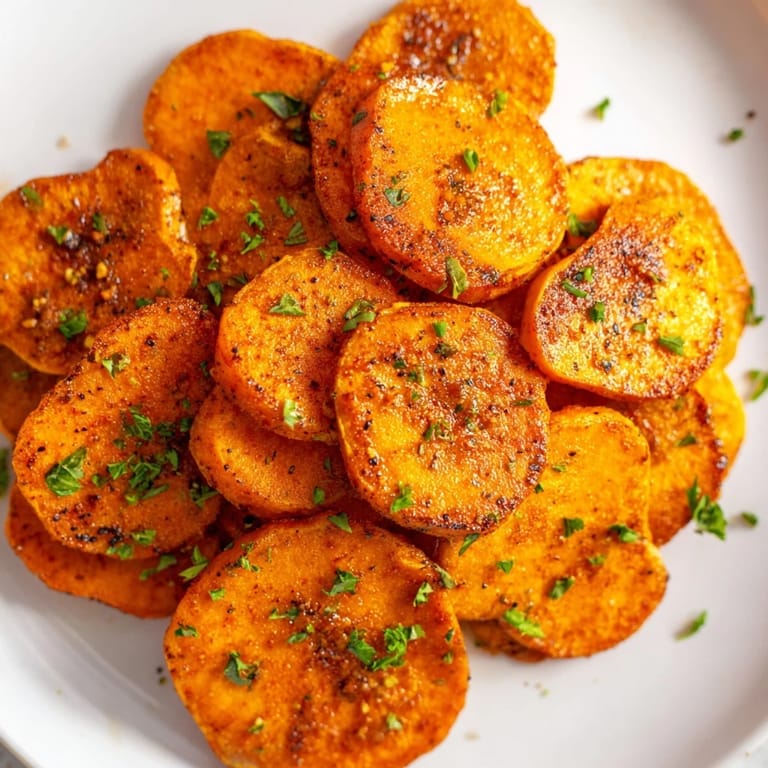 These vibrant, spicy Cajun roasted sweet potatoes are perfectly seasoned and baked until tender and crisp.