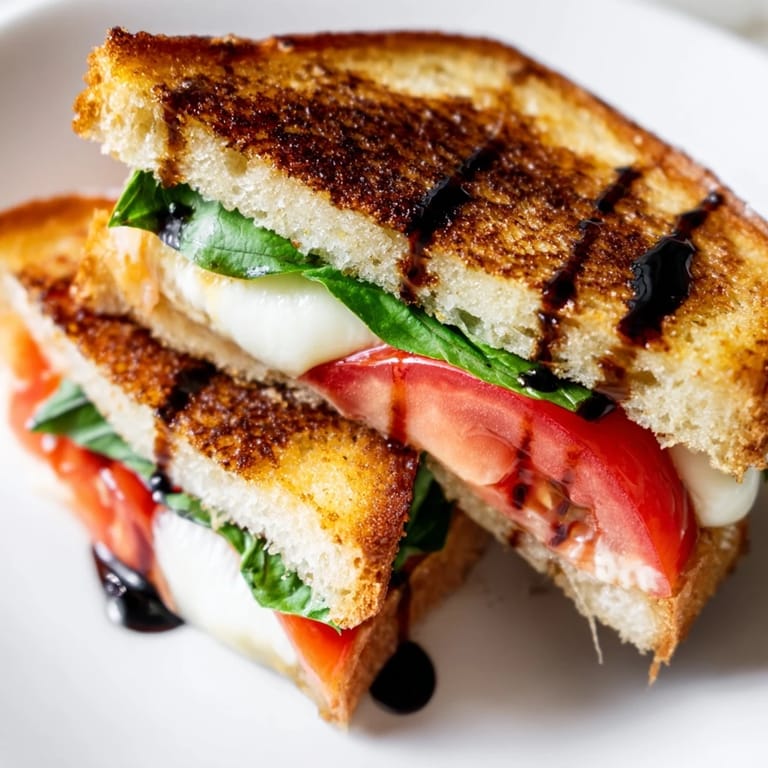 Enjoy a delicious Caprese Salad Grilled Cheese, a melty, cheesy sandwich bursting with Italian flavors.