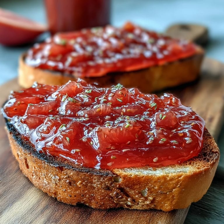 A copper pot of simmering guava preserves, glowing pink with a rich, fruity aroma.