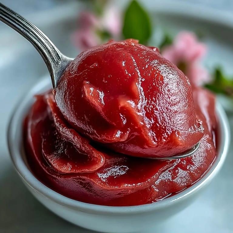 Smooth homemade guava paste layered into a pastry, showing its vibrant color and jammy texture.