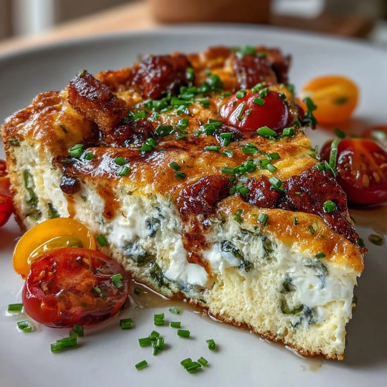 Taste of spring: Sheet Pan Easter Frittata slices served golden and delightful.