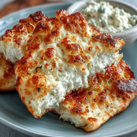 Golden baked Viral Cottage Cheese Flatbread, ready for delicious keto-friendly wraps.