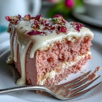 Elegant pink Bridal Shower Rosé Velvet Cake with shimmering gold drip.